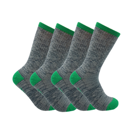 Lightweight Merino Wool Crew Socks - 4 Pairs